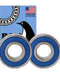 2 Pack 6204-2RS Sealed Ball Bearings 20x47x14mm Lubricated Chrome Steel with packaging