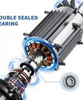 20-Pack 608-2RS Sealed Deep Groove Ball Bearings, GCr15 Bearing Steel shown in motor application with double-rubber shields