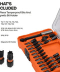 Security Bit Set Klein Tools 23 Piece Tamperproof Bits For HVAC Electrical Panels And Maintenance MODbox Compatible Kit