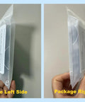 Side views of See Through Safety Goggles Pack Of 2 For Tanning And Eye Protection With Cases in packaging.