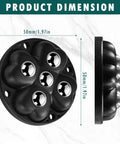 Eight Piece Self Adhesive Caster Wheels For Kitchen Appliances, 360 Degree Swivel Universal Wheel Rollers, product dimension view.