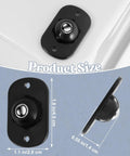 8 Pcs Self Adhesive Caster Wheels For Appliances And Small Furniture With 360 Degree Swivel Rotation Durable ABS And Stainless Steel Bearings Black Easy To Install On Most Surfaces Providing Smooth Glide For Heavy Trash Cans Bins And Storage Boxes