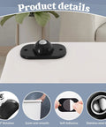 8 Pcs Self Adhesive Caster Wheels For Appliances And Small Furniture With 360 Degree Swivel Rotation Durable ABS And Stainless Steel Bearings Black Easy To Install On Most Surfaces Providing Smooth Glide For Heavy Trash Cans Bins And Storage Boxes