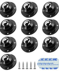 Self Adhesive Caster Wheels Set, 10 Pack, 0.8 Inch Low Profile Swivel Wheels With 360 Degree Rotation For Furniture And Home Items