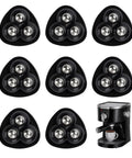 8 Pieces 1.45 Inch Self Adhesive Appliance Caster Wheels 360 Degree Swivel Quiet Movement For Kitchen Appliances Coffee Machines Blenders Ovens And Storage Boxes Easy Installation With Strong Adhesive Tape.