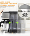 Self Adhesive Caster Wheels 8 Pack Small Furniture Sliders And Appliance Rollers With Swivel 360 Degrees Universal Slider Casters under coffee maker