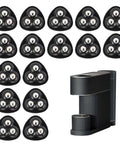 16 Pcs Self Adhesive Caster Wheels For Countertops And Small Appliances, Easy Peel And Stick Furniture Sliders, black casters and device