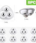 8 Pieces Self Adhesive Caster Wheels For Kitchen Appliances And Small Furniture, 360 Degree Swivel Universal Mini Rollers set