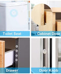 200 Pcs Clear Cabinet Bumpers Self Adhesive Soft Close Quiet Cupboard Door Bumpers Pads For Kitchen and Furniture Sound Dampening