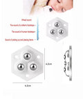 Self Adhesive Mini Caster Wheels For Small Appliances And Furniture Sliders Easy Non Destructive Installation in white hexagon design