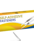 Economy 100 Pack Self Adhesive Prong Paper Fasteners With 2 Inch Capacity Per Prong box front view