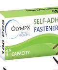 Premium Self Adhesive Prong Paper Fastener Bases With One Inch Capacity For Clean File Organization And A Boss Level Secure Clip For Your Paperwork, 2.75 Inch Center, 100 Pack By Olympx packaging
