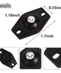 16 Pcs Self Adhesive Caster Wheels Universal 360 Degree Swivel Heavy Duty Appliance Rollers with product dimensions shown