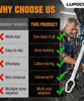 Self Adjusting Universal Wrench Set Double End Tool 8 To 22 Millimeters Multi Size For Automotive Repairs in use by mechanic
