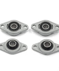 Self Aligning Flange Block Bearings KFL08 ID8mm Set Of 4 Durable Zinc Aluminum Alloy Housings For 8mm Diameter Linear Shafts