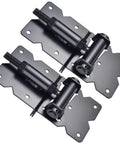 Self Closing Gate Hardware Hinges Heavy Duty for Wooden/Vinyl/PVC Fences,90 Degree Adjustable, 2 Pack, Black