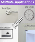 Applications for Self-Drilling Drywall Anchor For Hollow Walls And Ceilings, Glass-Filled Nylon With Jaws; towel bars, clocks, frames.