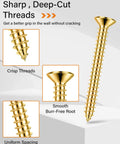 Close-up of zinc plated manganese steel screw with sharp deep-cut threads from 100 pcs self drilling drywall anchors and screws kit.