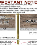 Self Drilling Tek Screws 14 X 3 1 4 Inch Torx Star Drive for Wood to Metal Fastening Heavy Duty Screws illustration