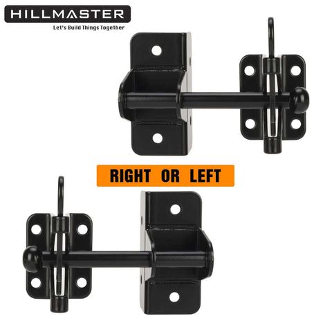 Self Locking Gravity Gate Latch For Wood Fences And Metal Gates Built Tough Heavy Duty Privacy Door Latch in black finish