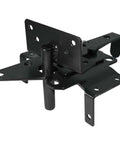 Self-Locking Gate Latch Heavy Duty Post Mount Automatic Gravity Lever for Wood/PVC Fence, Steel, Black