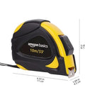 Self locking tape measure with belt clip offers precise 33 feet of measurement with MID accuracy, dual inch and metric scales