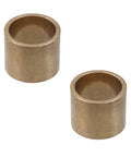 2 Pcs Self Lubricating High Wear Resistant Brass Copper Bushing Sleeve Bearing Straight Cylinder 1 Inch Bore 1-1/4 OD