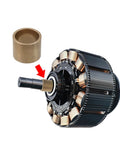 2 Pcs Self Lubricating High Wear Resistant Brass Copper Bushing Sleeve Bearing Straight Cylinder shown near machinery part