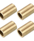 Set of 4 self lubricating cast brass sleeve bearings 8mm bore x 12mm OD x 20mm length for machinery and automotive use