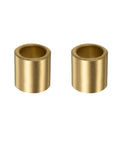 Two Pack Plain Sleeve Bearings 16mm Bore 22mm OD 25mm Length Self Lubricating Sintered Bronze Bushings For Linear Guides Reducing Friction