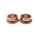 Self Lubricating Bronze Sleeve Bearing With Flange SAE 841 Bronze Bushing Oil Impregnated With 30W Oil Three Eighths Inch ID