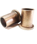 Self Lubricating Bronze Sleeve Bearing 5/8 By 3/4 By 1-1/4 In Flange Bushing Made In USA American Bronze