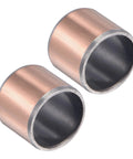Two Sleeve Bearing One Half Inch Bore Nineteen Thirty Second Inch Outer Diameter One Half Inch Length Wrapped Oilless Bushings