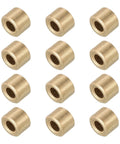 Self Lubricating Cast Brass Sleeve Bearings 3mm Bore by 6mm Outer Diameter and 4mm Length Gold Tone Pack of 12 displayed in grid layout