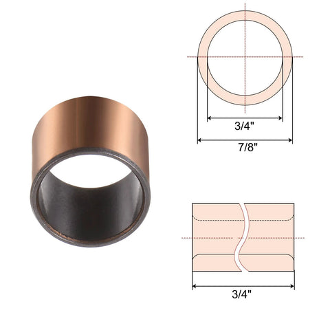 Self Lubricating Sleeve Bearing Set Of Three Three Quarter Inch Bore Seven Eighths Inch Outer Diameter Three Quarter Inch Length