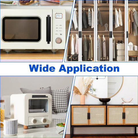 Self Stick Push Pull Drawer Pulls Adhesive Handles For Cabinets And Doors in various home applications