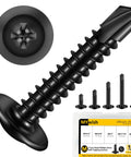 Close-up of Self Tapping Screws Assortment Kit For Metal Size 8 Half Inch To One And One Half Inch Length 410 Stainless