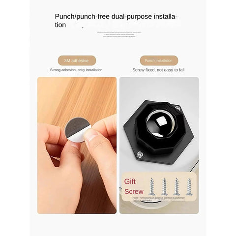 Installation method for Eight Pack Heavy Duty Self Adhesive Swivel Caster Wheels For Furniture Storage Bins Cabinets And Appliances 1 Inch Low Profile Universal Wheels 30 LB Capacity Each Easy No Drill Adhesive Installation Surface Safe