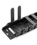 Semi Enclosed Cable Drag Chain Wire Carrier 2 Pack Reinforced Plastic 1 Meter Length Inner 18x50 mm Outer 23x58 mm Bend Radius 28 mm