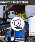 Heavy Duty Tender Spring Kit For Semi Trucks With 3 In 1 Hose Holder And 3 Hole Clamp Holder 25 Inch Air Lines Kit in use on trucks