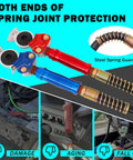 15 Ft Semi Truck Air Line Kit With Gladhands And Holder Tender Spring Kits 7 Way Trailer Cord Air Line Seals And Teflon Tape