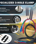 Heavy Duty 2 Pack 16 Inch Double Tender Spring Kit With 3-In-One Hose Holder And 3-Hole Clamp for Semi Trucks and Trailers displayed