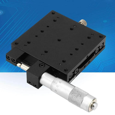 SEMX80-the Linear Step, 80x80mm X Axis Manual Precision Linear Stage with cross roller, for CNC axis motion and smoother travel