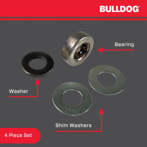 Trailer Jack Bearing Kit For Series 150 4 Piece Replacement Pack For Bulldog 500251 Genuine Bulldog Bearing Set