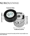 Close-up of Beefed Up Serpentine Belt Tensioner Assembly With Pulley Replacement dimensions for 2011-2019 models.