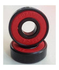Set of 16 608B-2RS Inline/ Rollerblade Skate Sealed Bearings with Nylon Cage and Red Seals 8x22x7mm - VXB Ball Bearings
