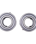 Set Of 2 1 Inch Insert Ball Bearings SB205-16 FHS205-16 AS205-100 YA100RRB, spherical design, front view, for HVAC and ATV use
