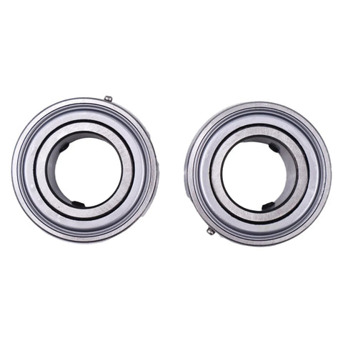 Set Of 2 1 Inch Insert Ball Bearings SB205-16 FHS205-16 AS205-100 YA100RRB, spherical design, front view, for HVAC and ATV use