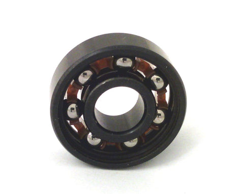 Set of 80 608B Skateboard/Inline Skate/Rollerblade/Hockey/Fidget Spinner Black Open Bearings Nylon Cage 8x22x7mm - VXB Ball Bearings
