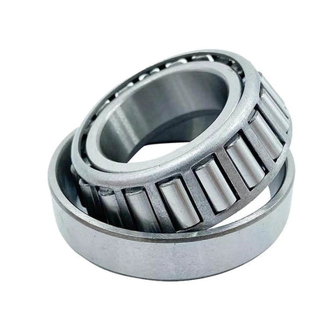 Close-up of LM67048 LM67010, ID 1.250" x OD 2.328" SET6 Tapered Roller Bearings Set of 4 showing inner and outer rings